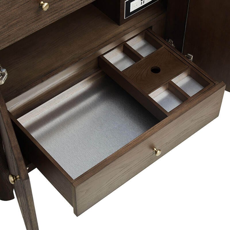 James Martin Gracyn 36 Inch Single Vanity Sable Soft Close Undermount Drawer Slides