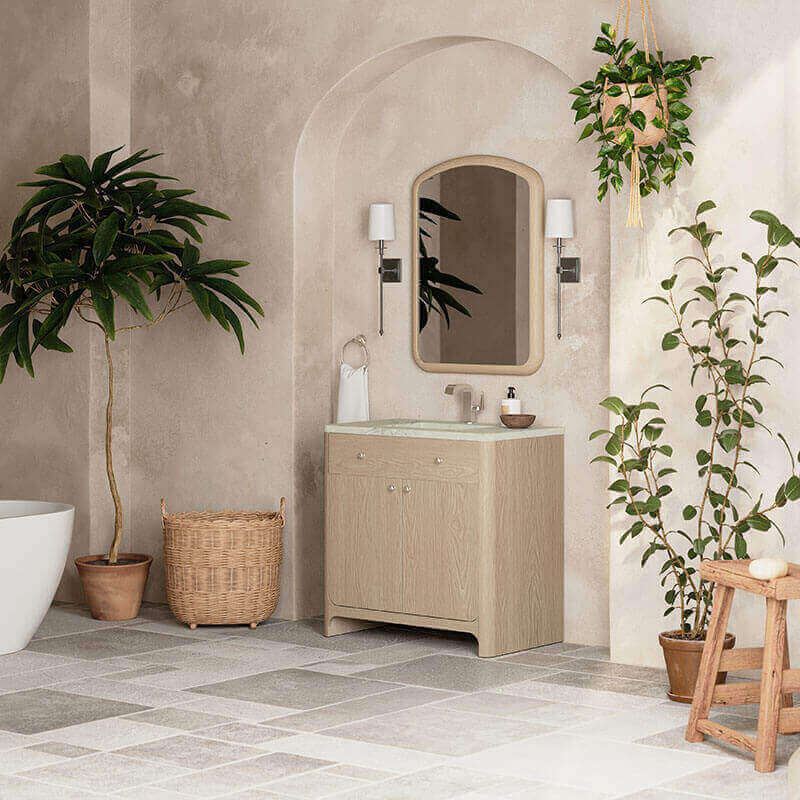 James Martin Gracyn 36 Single Vanity Coastal Driftwood Side View