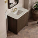 James Martin Gracyn 36" Single Vanity in Sable With Siberian Silestone Widespread Top