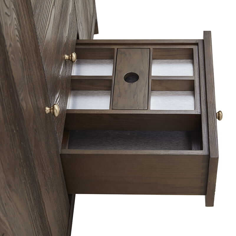 James Martin Gracyn 48 Inch Single Vanity in Sable Side View Drawers