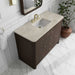 James Martin Gracyn 48 Inch Single Vanity in Sable With Tajnar Eclos Widespread Top