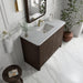 James Martin Gracyn 48 Single Vanity Sable White Zeus Quartz Top