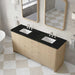James Martin Gracyn 72" Double Vanity in Coastal Driftwood With Phantome Eclos Widespread Top