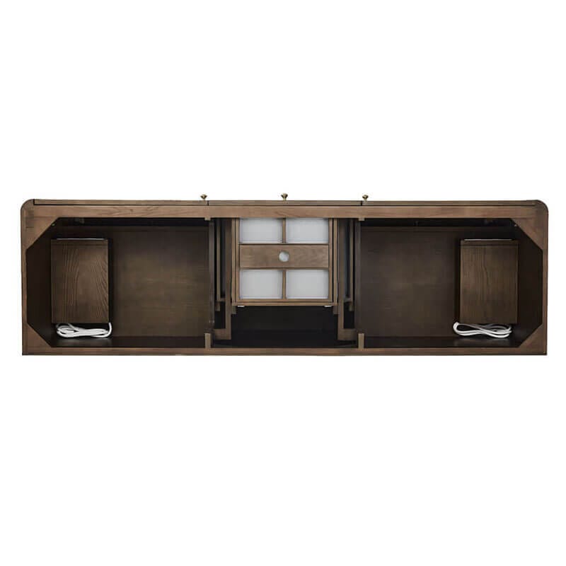 James Martin Gracyn 72 Inch Double Vanity Sable Top View