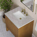 James Martin Hudson 30 Inch Single Vanity Honey Oak in Victorian Silver Silestone Top