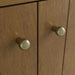 James Martin Hudson 30 Inch Single Vanity in Honey Oak With Champagne Brass Pulls