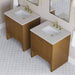 James Martin Hudson 30 Single Vanity Honey Oak in Siberian Silestone Top