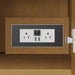 James Martin Hudson 30" Single Vanity in Honey Oak With Integrated USB/120V Outlet Front View