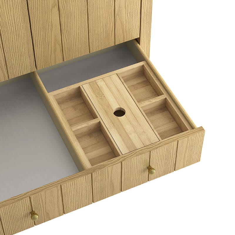 James Martin Hudson 30 Single Vanity Natural Oak Drawer Organizer Included