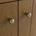 James Martin Hudson 36 Inch Single Vanity in Honey Oak With Champagne Brass Pulls