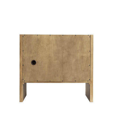 James Martin Hudson 36 Inch Single Vanity in Light Natural Oak Back View