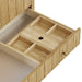 James Martin Hudson 36 Inch Single Vanity in Light Natural Oak With One Removable Bamboo Drawer Organizer Tray