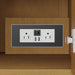 James Martin Hudson 36 Single Vanity in Honey Oak With Integrated USB/120V Outlet Front View