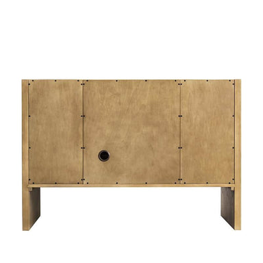 James Martin Hudson 48 Inch Single Vanity in Light Natural Oak Back View