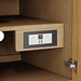 James Martin Hudson 48 Inch Single Vanity in Light Natural Oak With Dual Power and Usb Ports Corner View