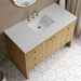 James Martin Hudson 48 Inch Single Vanity in Light Natural Oak With Lime Delight Top