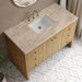James Martin Hudson 48 Inch Single Vanity in Light Natural Oak With Tajnar Eclos Top