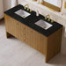 James Martin Hudson 60 Double Vanity Honey Oak in Phantome Eclos Top