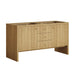James Martin Hudson 60" Double Vanity in Light Natural Oak Cabinet Only