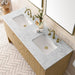 James Martin Hudson 60" Double Vanity With Arctic Fall Top