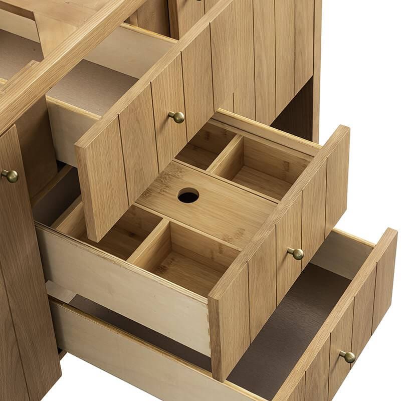 James Martin Hudson 60 Inch Double Vanity Drawers