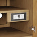 James Martin Hudson 60 Inch Double Vanity in Light Natural Oak With Dual Power and Usb Ports Corner View