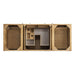 James Martin Hudson 60 Inch Single Vanity in Light Natural Oak Top View