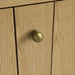 James Martin Hudson 60 Inch Single Vanity in Light Natural Oak With Decorative Knobs in Champagne Brass