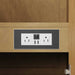 James Martin Hudson 60" Single Vanity in Light Natural Oak With Dual Power and Usb Ports Front View