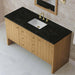 James Martin Hudson 60 Single Vanity Natural Oak in Phantome Eclos Top