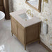 James Martin Kinnsden 36 Single Vanity Weathered Oak in Siberian Silestone Top