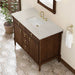 James Martin Kinnsden 48 Inch Single Vanity Sable Oak in Siberian Silestone Top