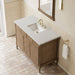 James Martin Kinnsden 48 Inch Single Vanity Weathered Oak in Lime Delight Silestone Top