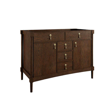 James Martin Kinnsden 48 Single Vanity Sable Oak Cabinet Only