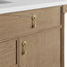 James Martin Kinnsden 48 Single Vanity Weathered Oak Cabinet Only Close Up