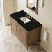 James Martin Kinnsden 48 Single Vanity Weathered Oak in Phantome Eclos Top
