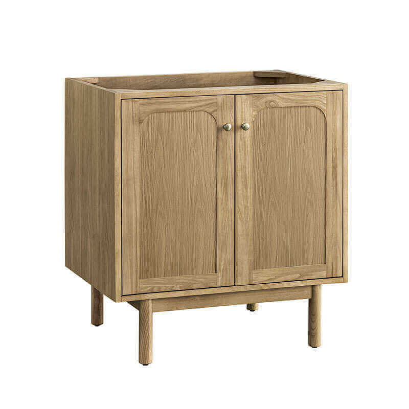 James Martin Laurent 30 Inch Single Vanity Light Natural Oak Cabinet Only