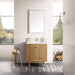 James Martin Laurent 30 Single Vanity Light Natural Oak Front View