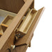 James Martin Laurent 36 Inch Single Vanity in Honey Oak Top Row Tip Out Style Drawer