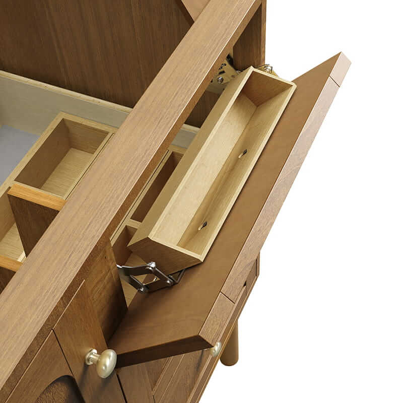 James Martin Laurent 36 Inch Single Vanity in Honey Oak Top Row Tip Out Style Drawer