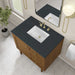 James Martin Laurent 36 Inch Single Vanity in Honey Oak With Charcoal Soapstone Silestone Top