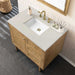 James Martin Laurent 36 Inch Single Vanity in Light Natural Oak With Siberian Silestone Top