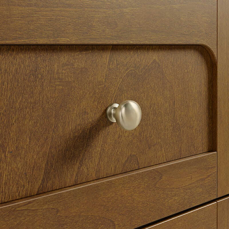James Martin Laurent 36" Single Vanity in Honey Oak With Champagne Brass Pulls