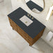James Martin Laurent 48 Inch Single Vanity in Honey Oak With Charcoal Soapstone Silestone Top