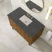 James Martin Laurent 48 Inch Single Vanity in Honey Oak With Parisien Bleu Silestone Top