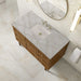 James Martin Laurent 48 Inch Single Vanity in Honey Oak With Victorian Silver Silestone Top