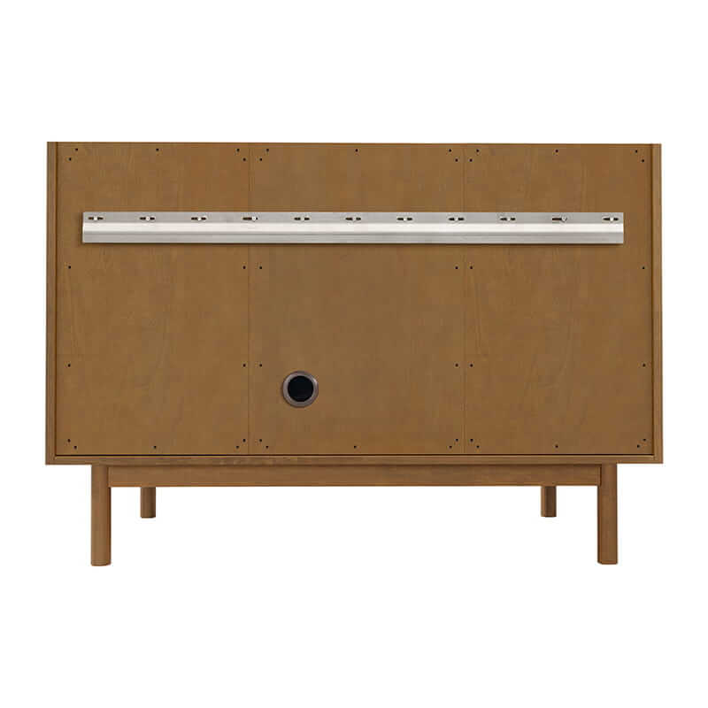James Martin Laurent 48" Single Vanity in Honey Oak Back View Freestanding