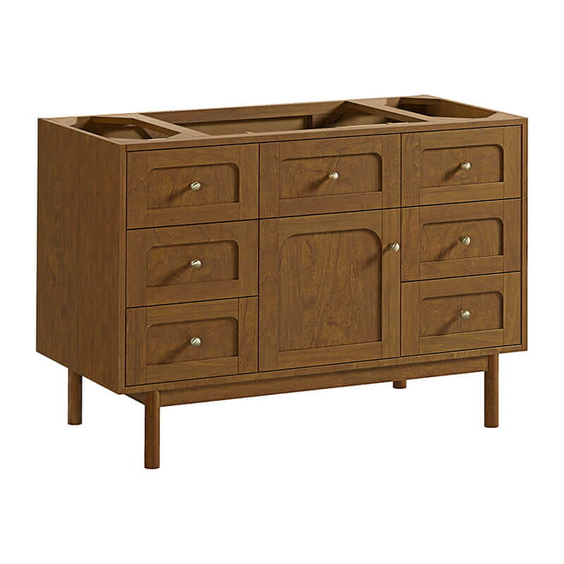 James Martin Laurent 48" Single Vanity in Honey Oak Cabinet Only
