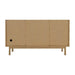James Martin Laurent 60 Inch Double Vanity in Light Natural Oak Back View