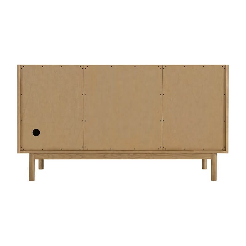 James Martin Laurent 60 Inch Double Vanity in Light Natural Oak Back View